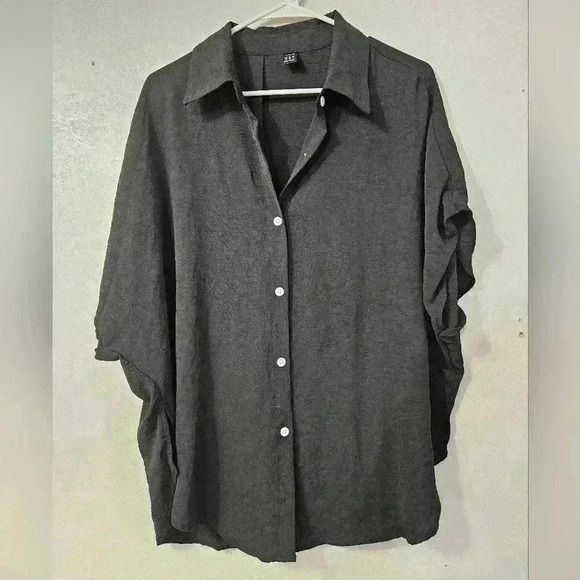 Shein black button down blouse! - Picture 1 of 5